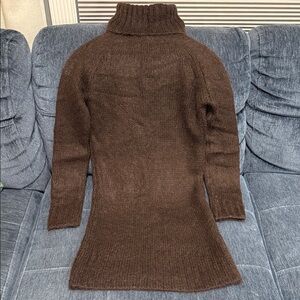 Cozy Brown long  Turtleneck Sweater